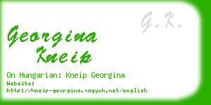 georgina kneip business card
